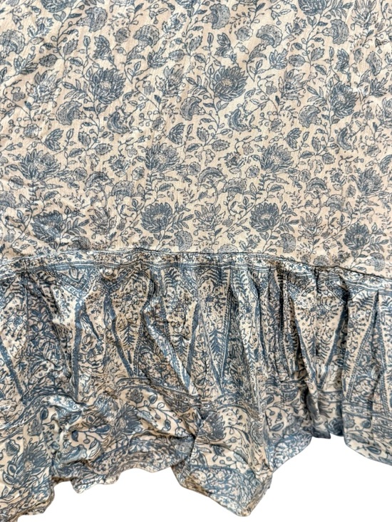 Faherty Eden Maxi Floral Print Dress in Blue & White Size Medium - Picture 6 of 10